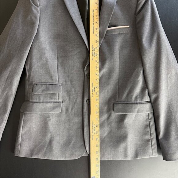 The Kooples Gray Wool Two-Button Blazer Men's Size 50 Double Vent - Picture 9 of 12